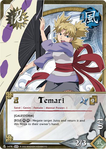 Temari — Naruto CCG card n1478