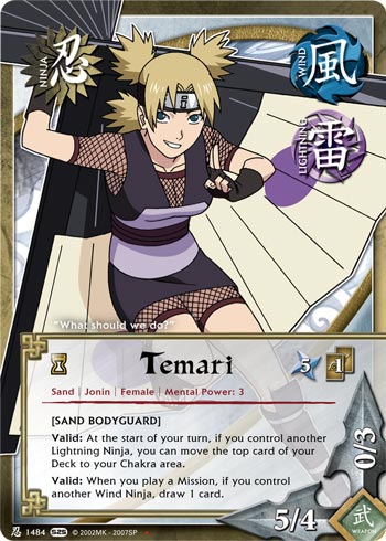 Temari — Naruto CCG card n1484