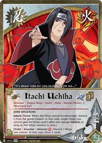 Itachi Uchiha — Naruto CCG card n1511
