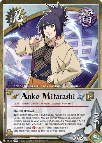 Anko Mitarashi — Naruto CCG card n1521