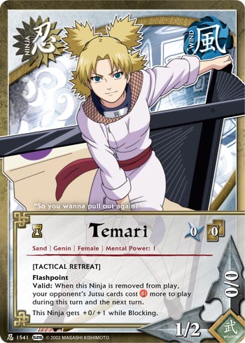 Temari — Naruto CCG card n1541