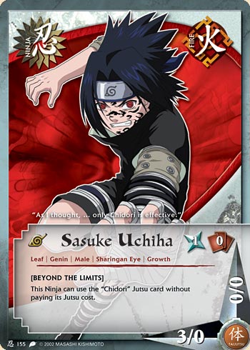 Sasuke Uchiha — Naruto CCG card n155