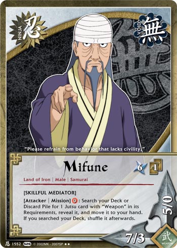 Mifune — Naruto CCG card n1552