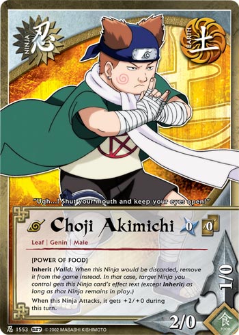 Choji Akimichi — Naruto CCG card n1553