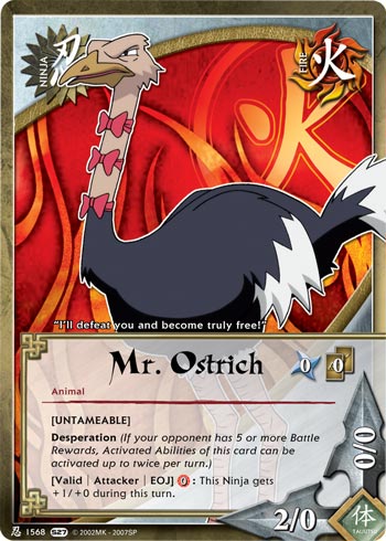 Mr. Ostrich — Naruto CCG card n1568
