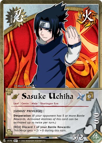 Sasuke Uchiha — Naruto CCG card n1570