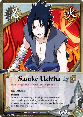 Sasuke Uchiha — Naruto CCG card n1574