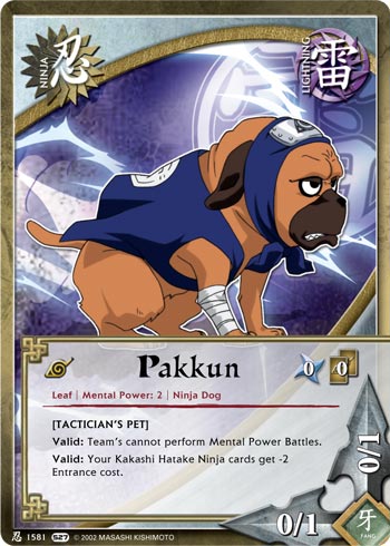 Pakkun — Naruto CCG card n1581