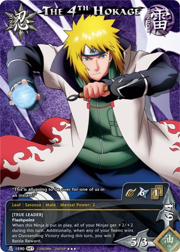 The 4th Hokage — Naruto CCG card n1590