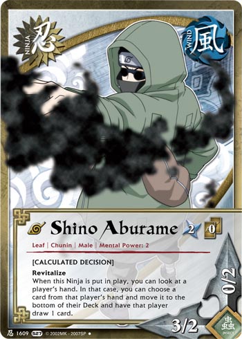 Shino Aburame — Naruto CCG card n1609