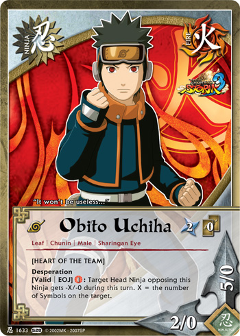 Obito Uchiha — Naruto CCG card n1633