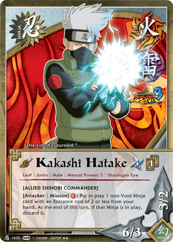 Kakashi Hatake — Naruto CCG card n1635