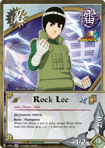 Rock Lee — Naruto CCG card n1639