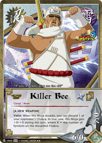 Killer Bee — Naruto CCG card n1643