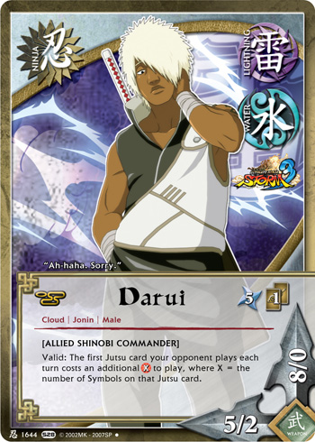 Darui — Naruto CCG card n1644