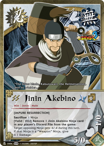 Jinin Akebino — Naruto CCG card n1664