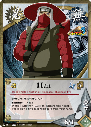 Han — Naruto CCG card n1675