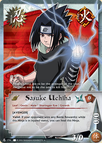 Sasuke Uchiha — Naruto CCG card n174
