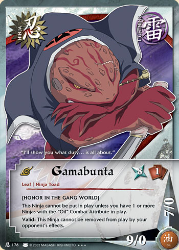 Gamabunta — Naruto CCG card n176