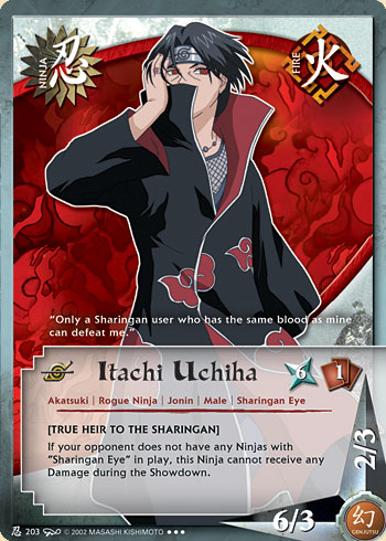 Itachi Uchiha — Naruto CCG card n203