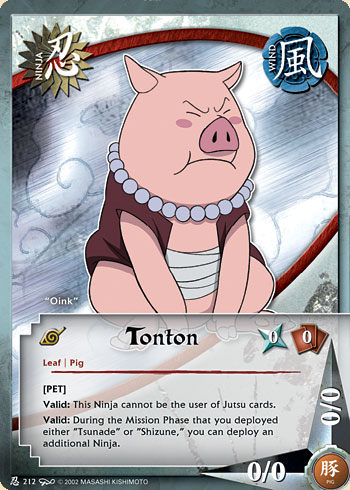 Tonton — Naruto CCG card n212