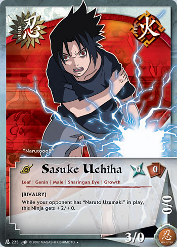 Sasuke Uchiha — Naruto CCG card n225