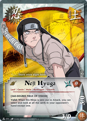 Neji Hyuga — Naruto CCG card n231