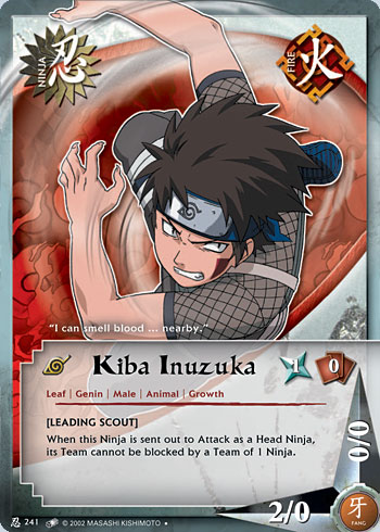 Kiba Inuzuka — Naruto CCG card n241