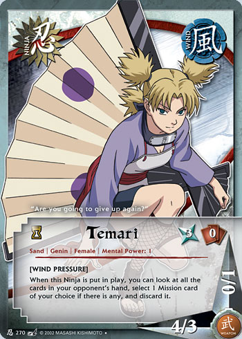 Temari — Naruto CCG card n270