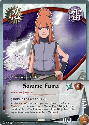 Sasame Fuma — Naruto CCG card n296