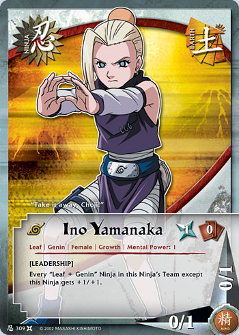 Ino Yamanaka — Naruto CCG card n309