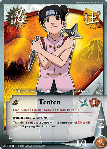 Tenten — Naruto CCG card n311