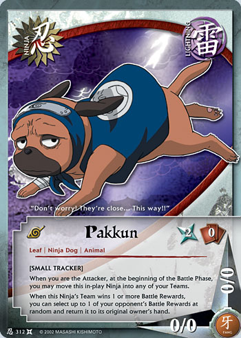 Pakkun — Naruto CCG card n312