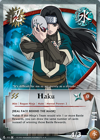 Haku — Naruto CCG card n322