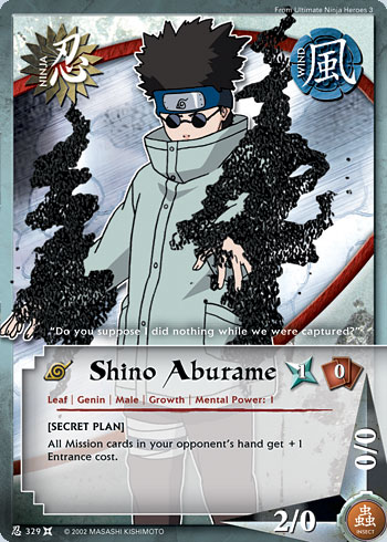 Shino Aburame — Naruto CCG card n329