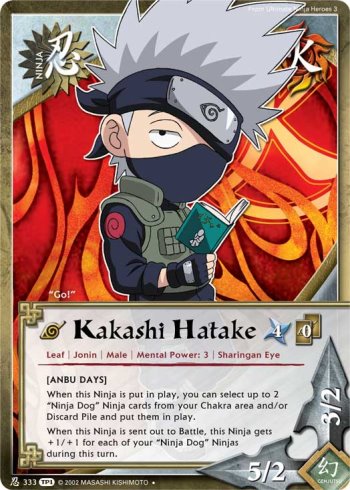 Kakashi Hatake — Naruto CCG card n333b