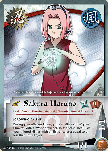 Sakura Haruno — Naruto CCG card n345