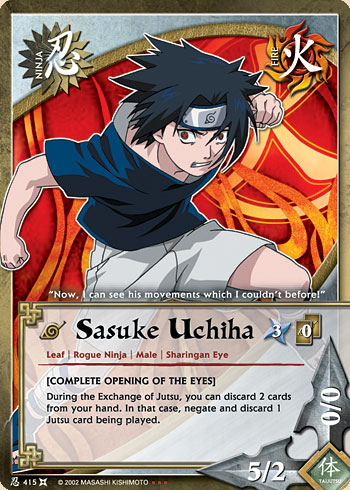 Sasuke Uchiha — Naruto CCG card n415