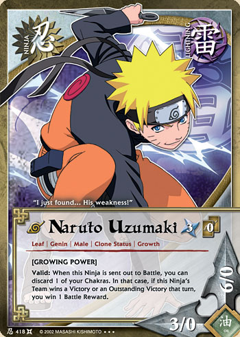 Naruto Uzumaki — Naruto CCG card n418