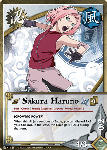 Sakura Haruno — Naruto CCG card n419