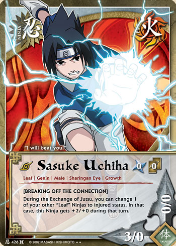 Sasuke Uchiha — Naruto CCG card n426