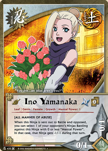 Ino Yamanaka — Naruto CCG card n433