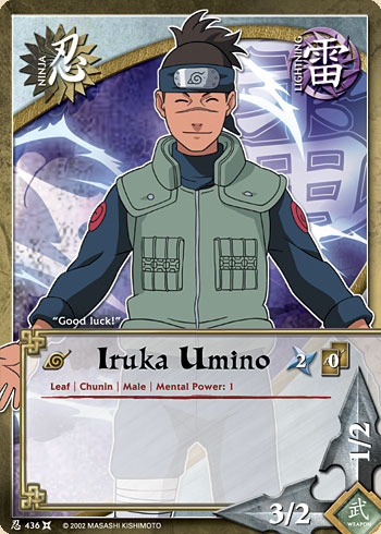 Iruka Umino — Naruto CCG card n436