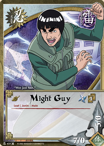 Might Guy — Naruto CCG card n437