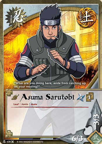 Asuma Sarutobi — Naruto CCG card n438
