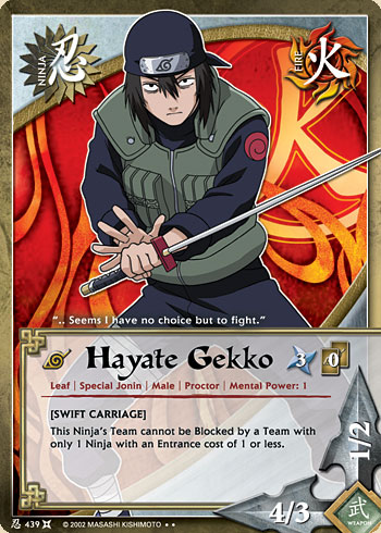 Hayate Gekko — Naruto CCG card n439