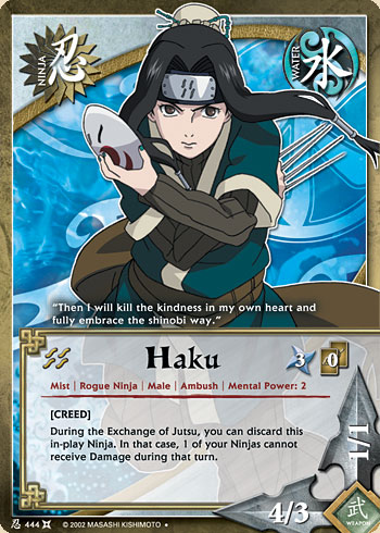 Haku — Naruto CCG card n444