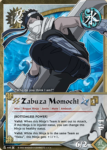 Zabuza Momochi — Naruto CCG card n445