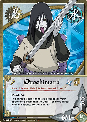 Orochimaru — Naruto CCG card n447