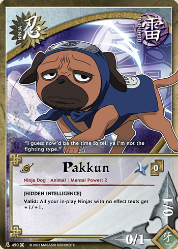 Pakkun — Naruto CCG card n450